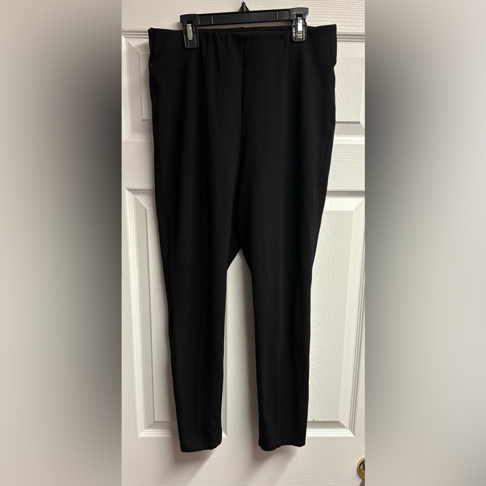 Old Navy Black Extra High Rise Skinny Pull On Dress Pants Size Large - Picture 3 of 4